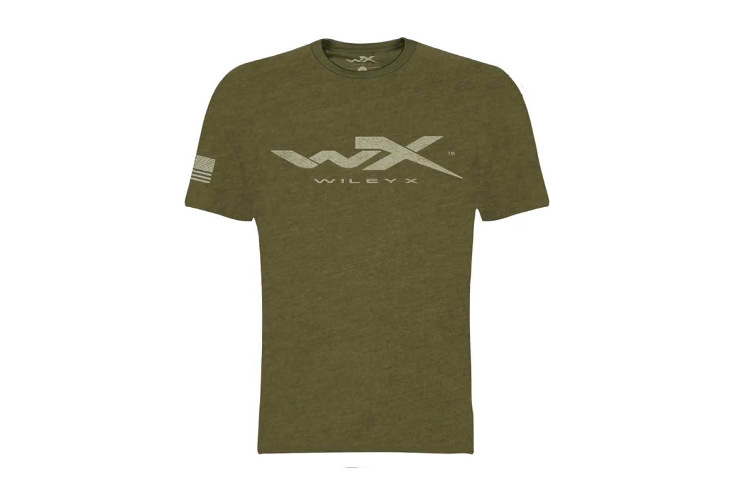 WX LOGO T-SHIRT [Military Greenw/American Flag](Lサイズ)画像