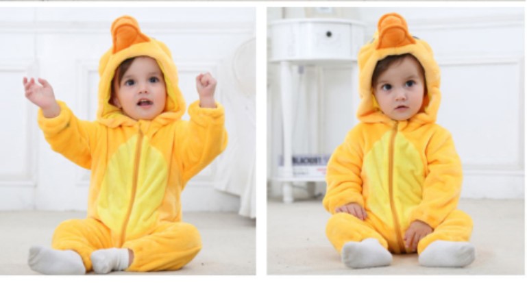 ⑭赤ちゃん用アヒルの着ぐるみ6～9ヶ月位 クーポン有画像