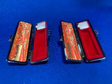 象牙 印章 13.5mm　個人用 実印 及び 銀行印 ケース付き 象牙印章 象牙はんこ 象牙実印 象牙銀行印の画像